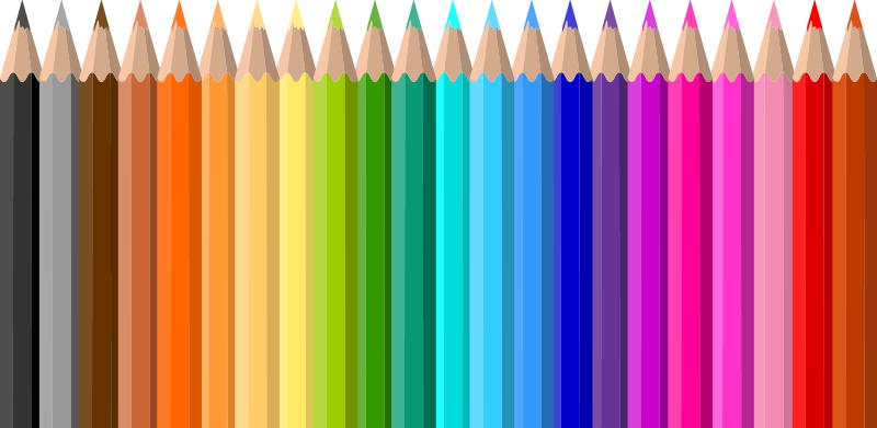 Vinylmatta barn färgpennor sargkant - Tenstickers