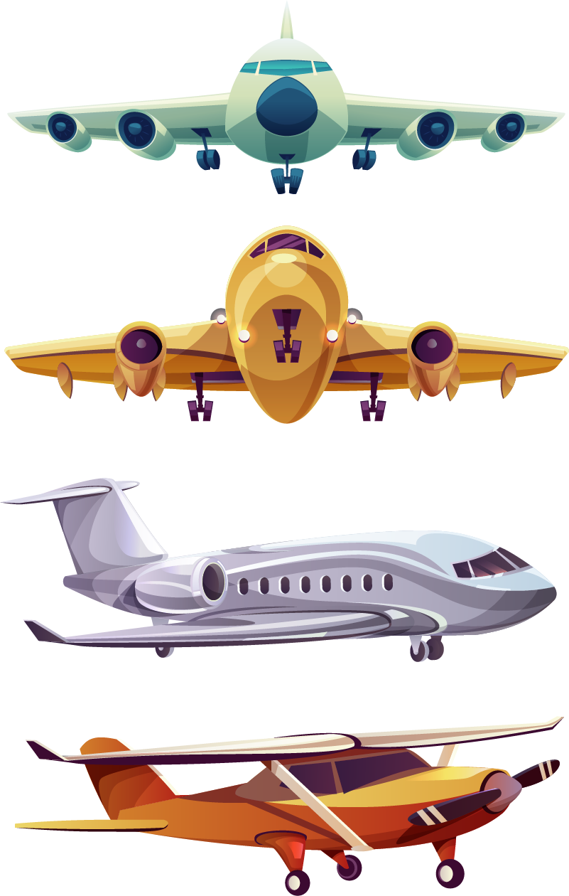 Flygplansmönster vinylmatta barn - Tenstickers