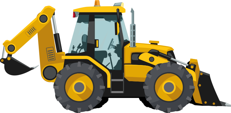 Vinylmatta barn realistisk traktor - Tenstickers