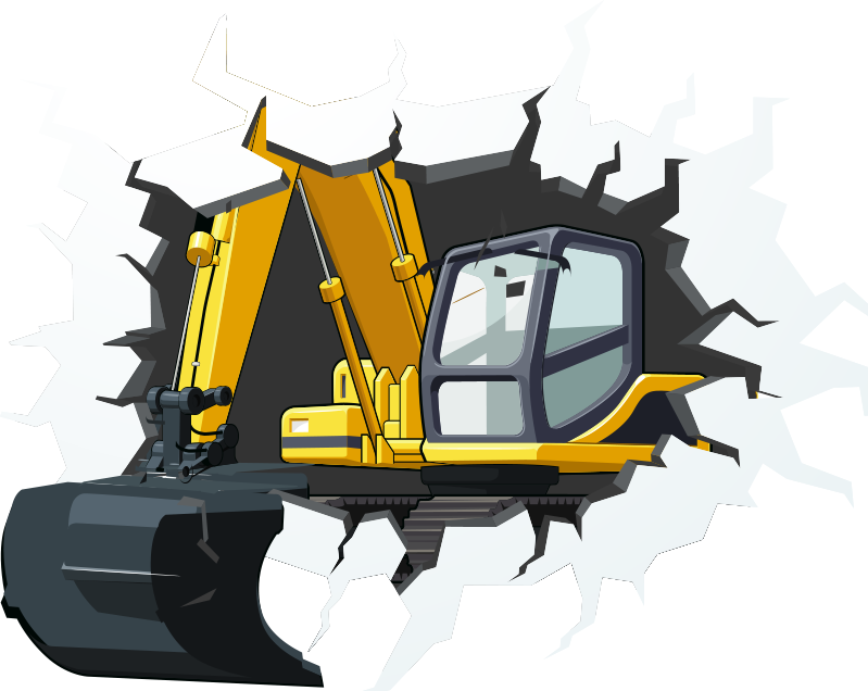 Vinylmatta barn baggar hela väggen - Tenstickers