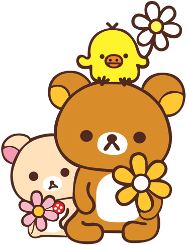 Vinylmatta barn med babybjörnar och fågel - Tenstickers