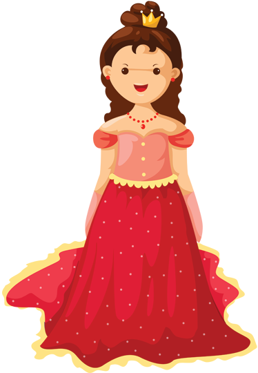 Vinylmatta barn med drottningillustration - Tenstickers