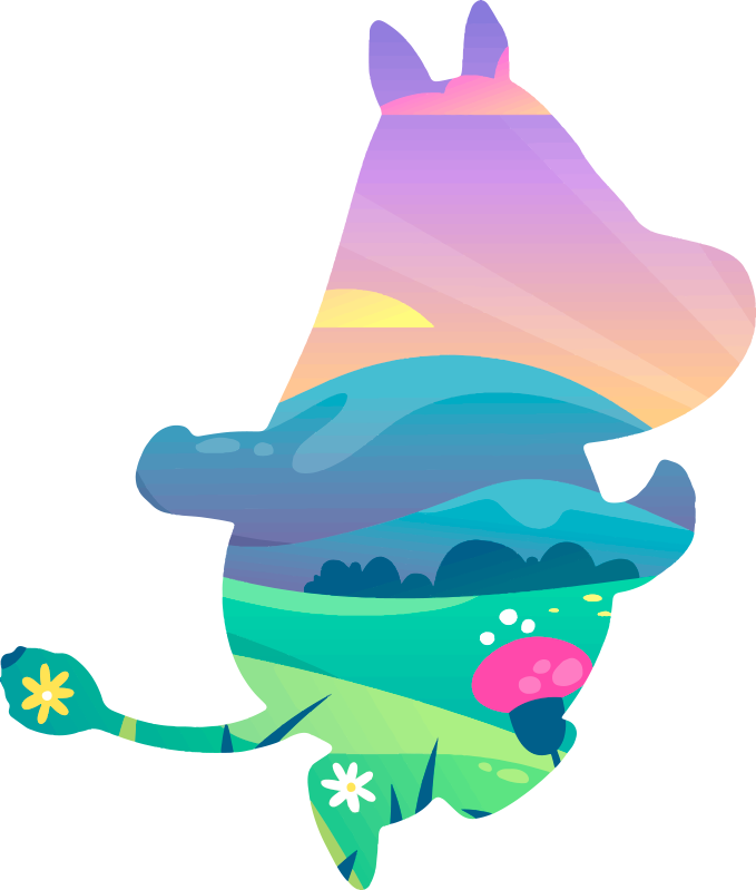 Vinylmatta barn muminvärlden - Tenstickers