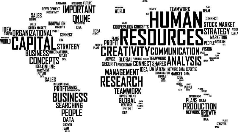 Vinylmatta världskarta för företag - Tenstickers