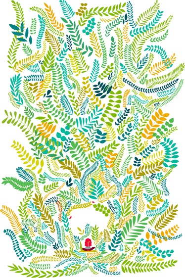 Vinylmatta barn fantasi läsning vacker norr - Tenstickers