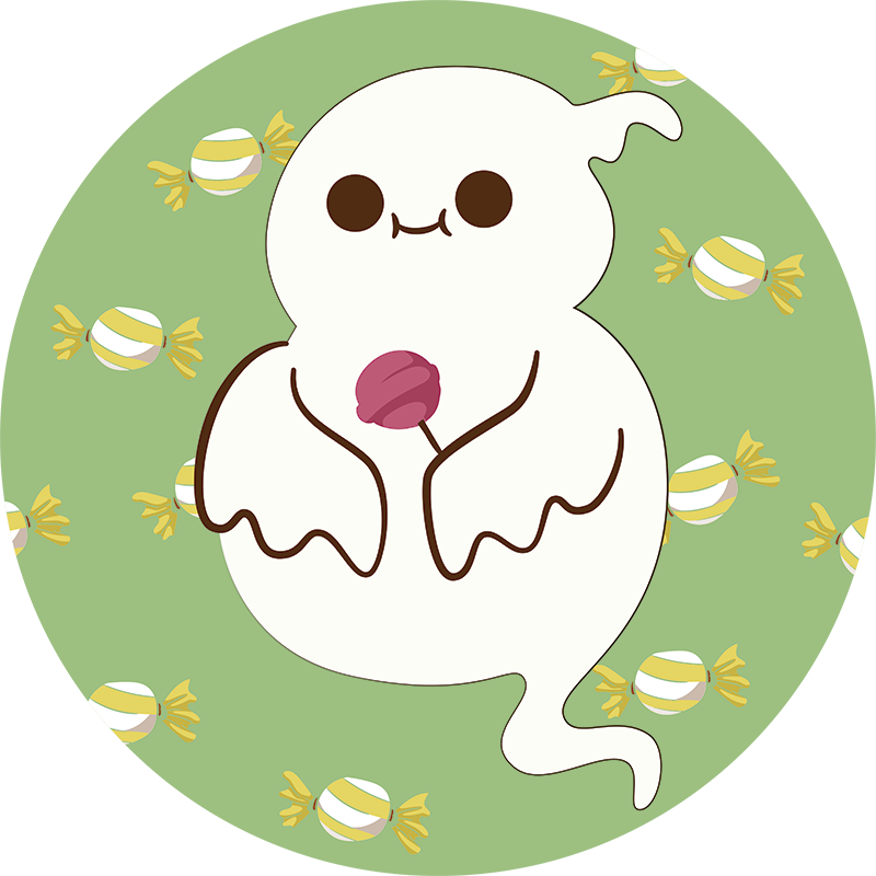 Vinylmatta barn rolig spöke för barn - Tenstickers