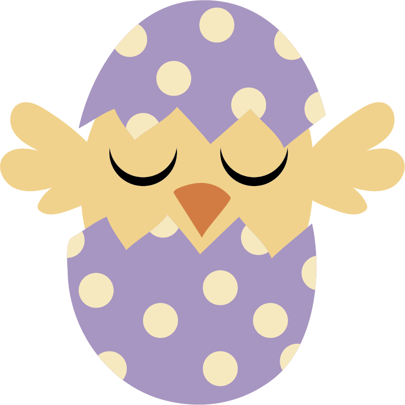 Vinylmatta barn påskfågel - Tenstickers