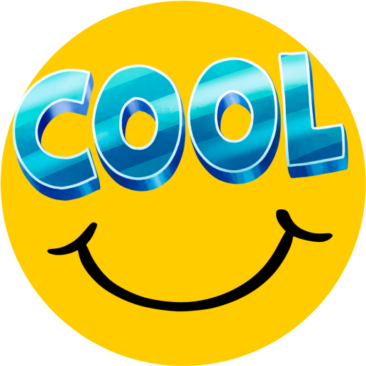 Vinylmatta barn cool smiley skateboard - Tenstickers