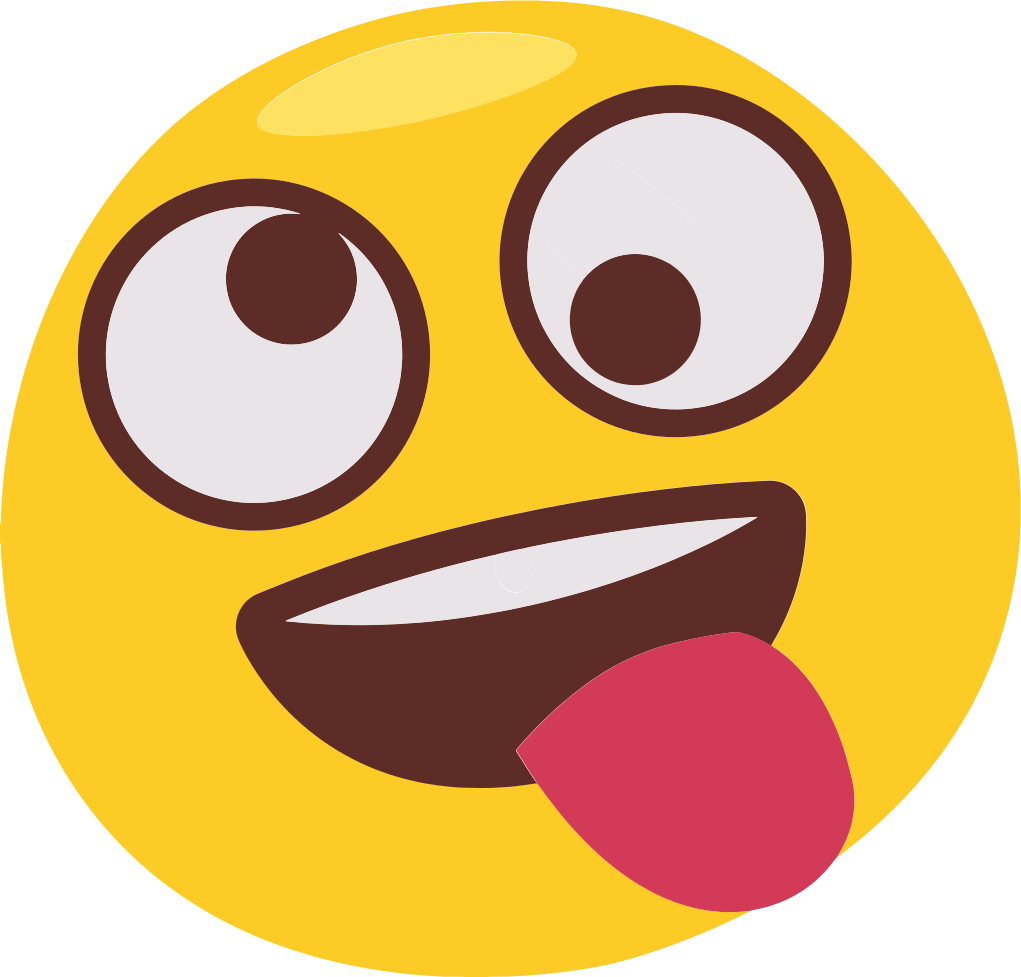 Vinylmatta barn lekfull emoji ansikte - Tenstickers