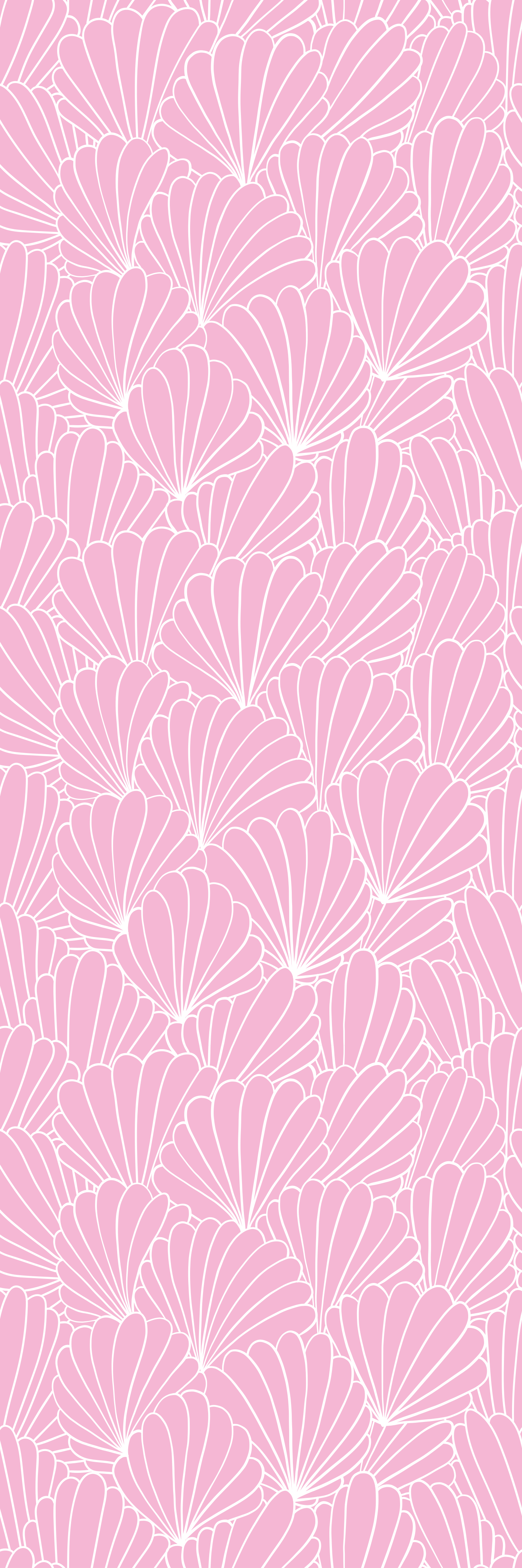 Vinylmatta badrum kawaii stil rosa snäckor - Tenstickers
