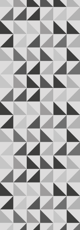 Vinylmatta badrum geometriska trianglar - Tenstickers