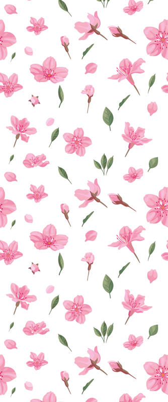 Vinylmatta badrum akvarellpastell rosa blommor - Tenstickers