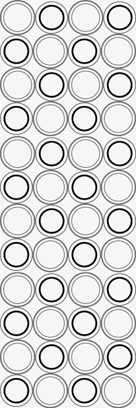 Vinylmatta badrum mönster av svarta och grå cirklar - Tenstickers
