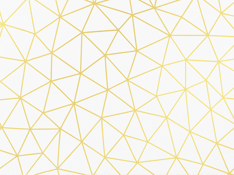Vinylmatta geometrisk gyllene geometrisk prism mosaik - Tenstickers