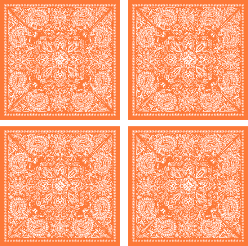 Vinylmatta badrum paisleyplattor - Tenstickers