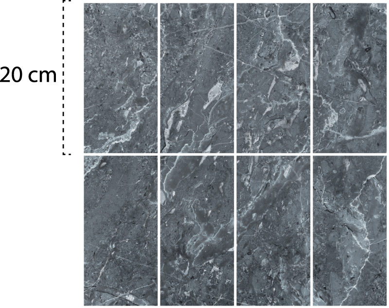 Vinylmatta badrum grå marmorplattor - Tenstickers