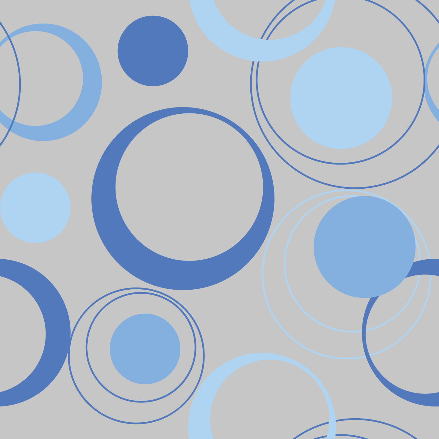 Vinylmatta badrum minimal blå bubblor - Tenstickers