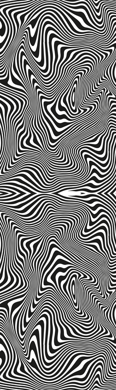 Vinylmatta badrum zebra 3d effekt dusch - Tenstickers