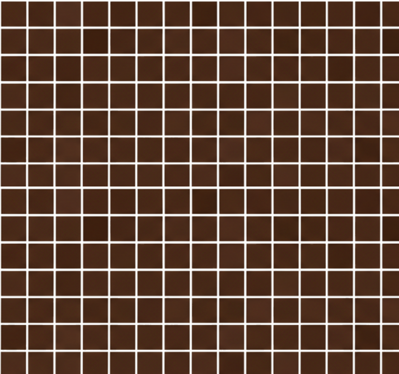 Vinylmatta badrum mini chokladbruna mosaikplattor - Tenstickers