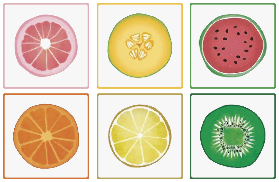 Vinylmatta kök skivad frukt - Tenstickers
