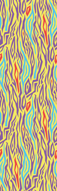 Vinylmatta kök vintage zebra djurtryck kylskåp - Tenstickers