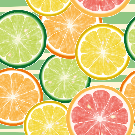 Vinylmatta kök citrus kakelstickers - Tenstickers
