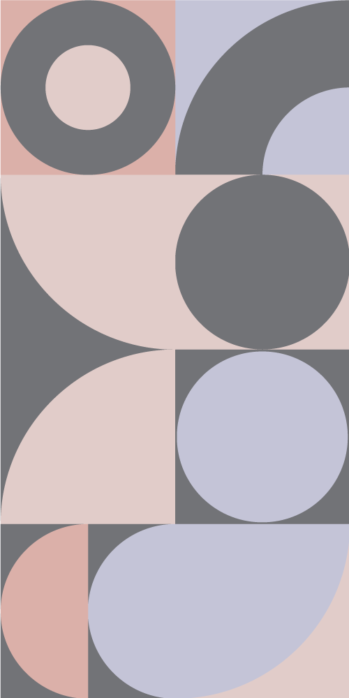 Vinylmatta kök geometriska cirklar mönster - Tenstickers