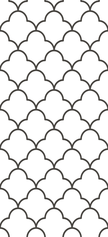 Vinylmatta kök geometrisk marockanskt mönster - Tenstickers