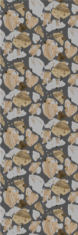 Vinylmatta sovrum cement terrazzo mönster - Tenstickers