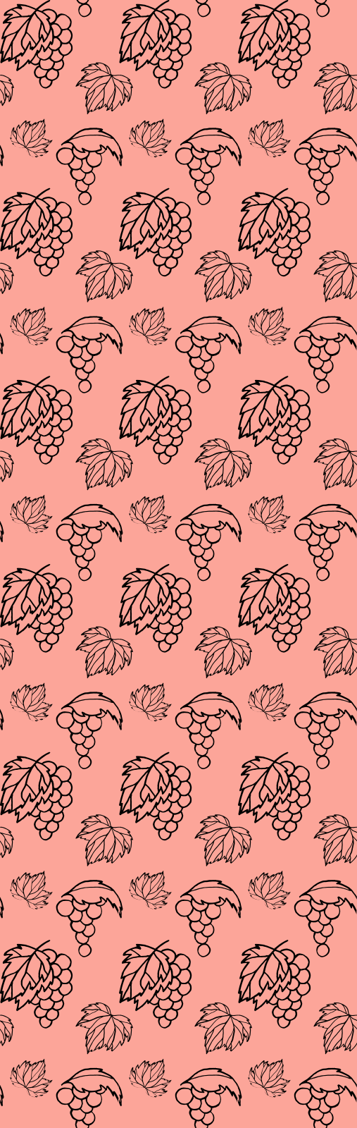 Vinylmatta sovrum afrikansk stil rosa druvdesign - Tenstickers