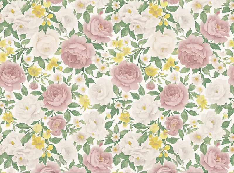 Vinylmatta sovrum rökig mystisk botanisk mönster - Tenstickers