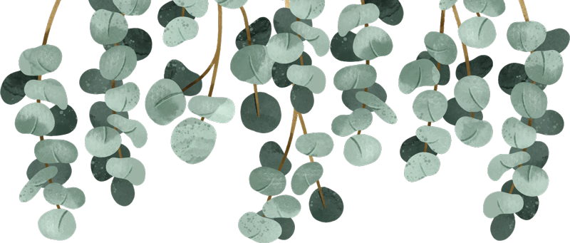 Vinylmatta sovrum hängande växter - Tenstickers