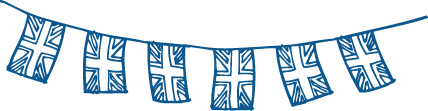 Vinylmatta sovrum banderoller storbritannien - Tenstickers