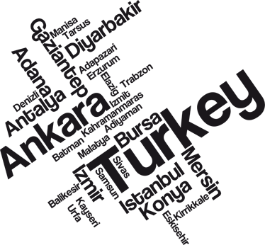 Vinylmatta sovrum med dekorativ text turkiet - Tenstickers