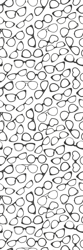 Vinylmatta studera trendiga solglasögon enkel mönster - Tenstickers