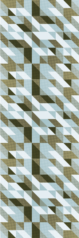 Vinylmatta studera moderna trianglar - Tenstickers