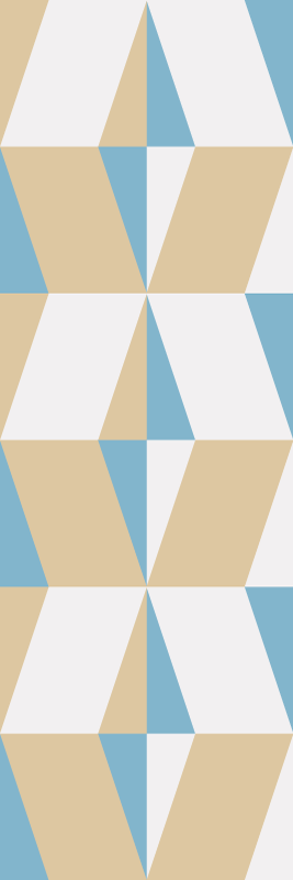 Vinylmatta studera geometriska minimalistiska former - Tenstickers