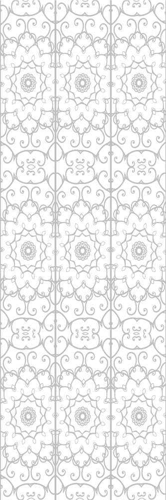 Vinylmatta studera blommönster - Tenstickers