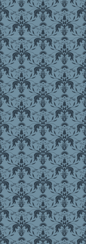 Vinylmatta studera blommiga former - Tenstickers