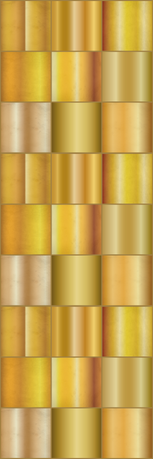 Vinylmatta studera guldgula block - Tenstickers