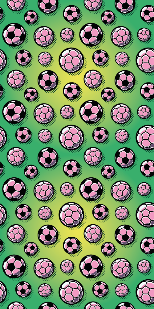 Vinylmatta sovrum med gradient fotbollsplan bakgrund - Tenstickers