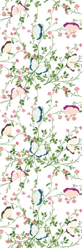 Vinylmatta sovrum fantasy akvarell - Tenstickers