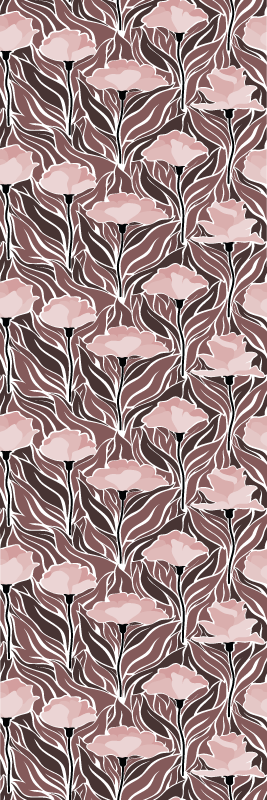 Vinylmatta sovrum vintage abstrakt mönster - Tenstickers