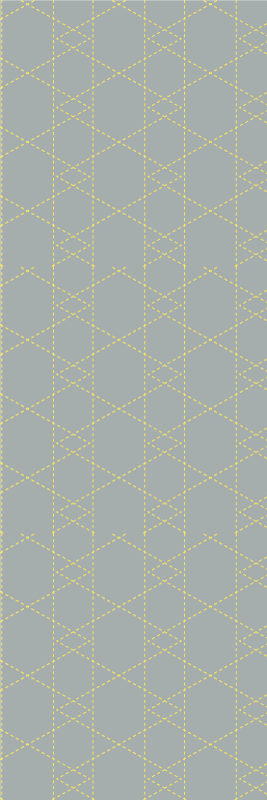 Vinylmatta sovrum pantone origami trianglar - Tenstickers