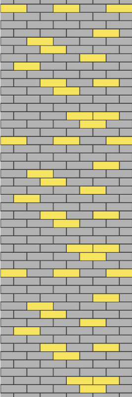 Vinylmatta sovrum tegel pantone mönster - Tenstickers