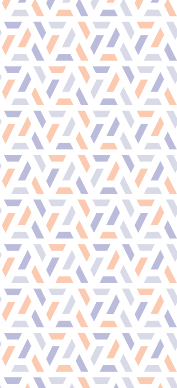 Vinylmatta sovrum nordisk stil geometriska linjer - Tenstickers