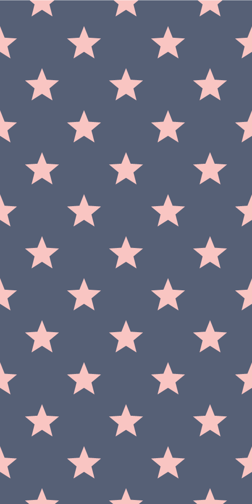 Vinylmatta sovrum rosa och grå stjärnor - Tenstickers