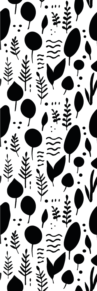 Svartvita naturmotiv vinylmatta sovrum - Tenstickers