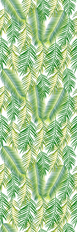 Vinylmatta sovrum prydväxter - Tenstickers