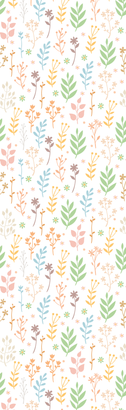 Enkla symboler på vitt vinylmatta sovrum - Tenstickers